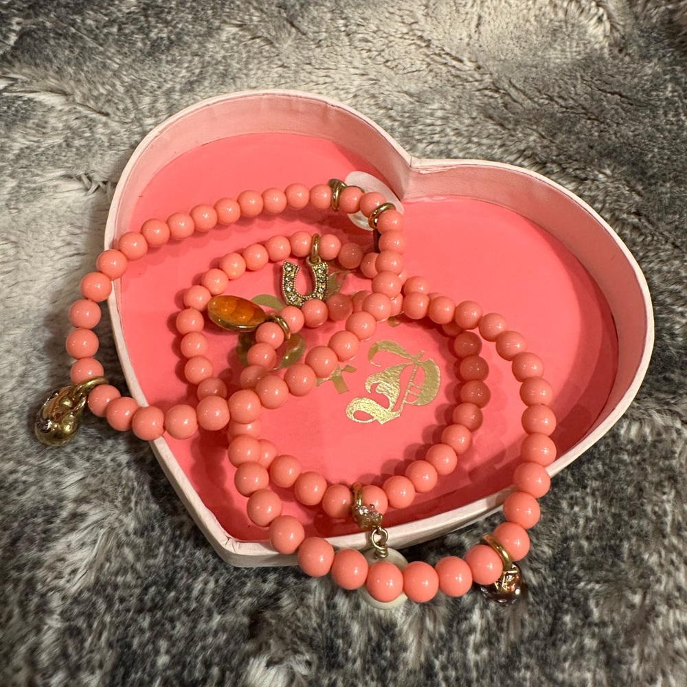 juicy couture stretch beaded bracelets!